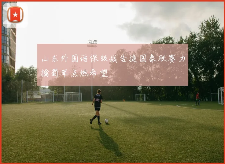 山东外国语保级战告捷国象联赛力擒蜀军点燃希望